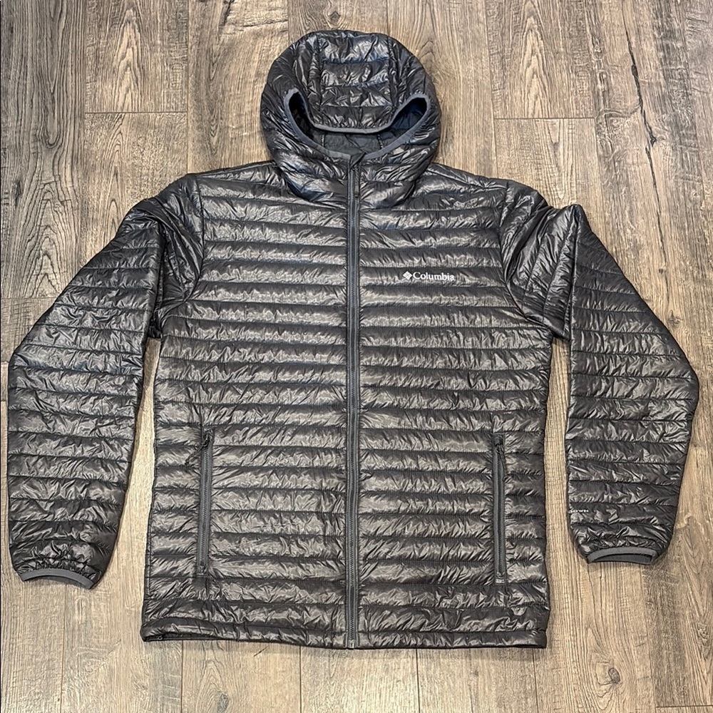 Columbia Black Puffer Jacket Lightweight Insulated